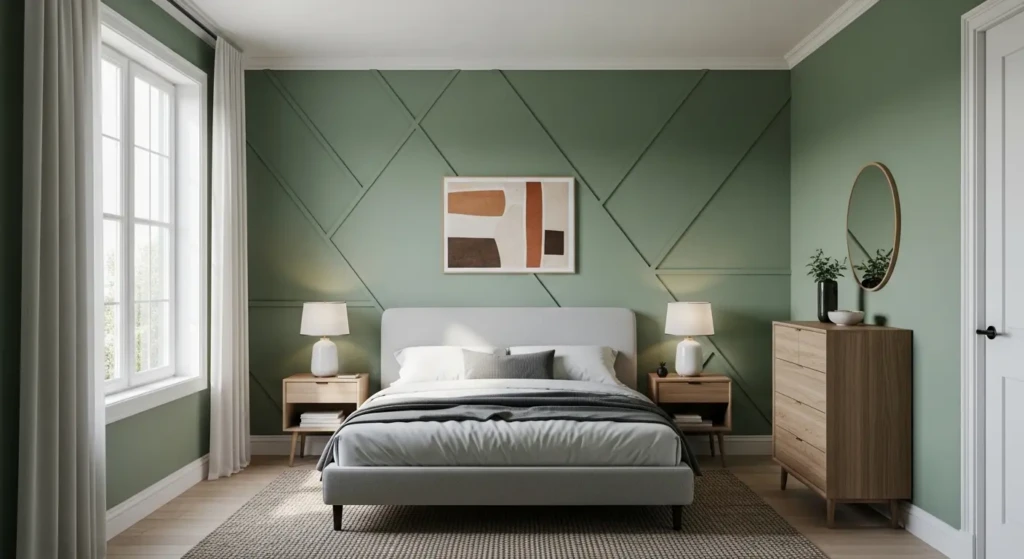 3. Sage Green Walls – Paint Focus