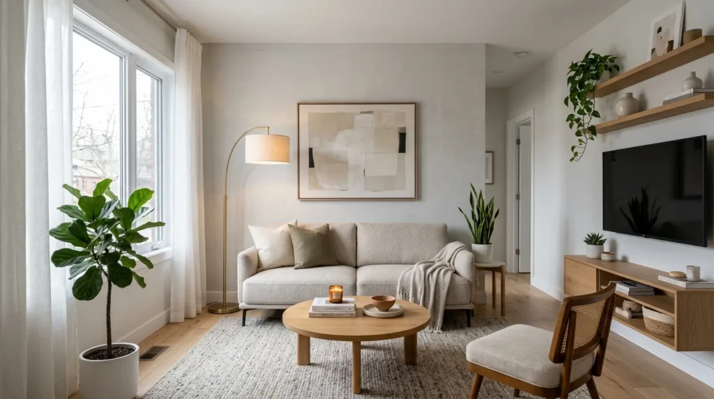 tv wall decor living room modern luxury with wall mounted tv marble panel and modern lighting