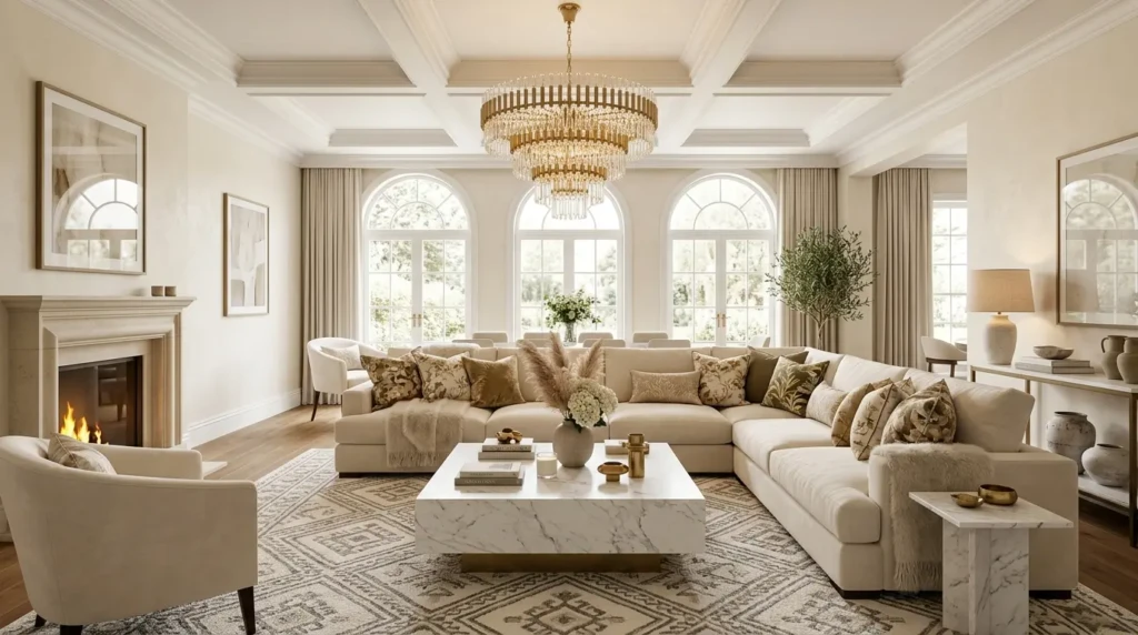 Want a space that feels luxurious and inviting? Discover these stunning elegant living room design tips featuring layered prints, chic living room decor cozy touches, and a perfectly planned sectional living room layout that instantly upgrades your home. From statement rugs to stylish accents, these ideas make patterned decor feel high-end and effortlessly beautiful 🤍✨
#ElegantLivingRoom #CozyDecor #LivingRoomIdeas