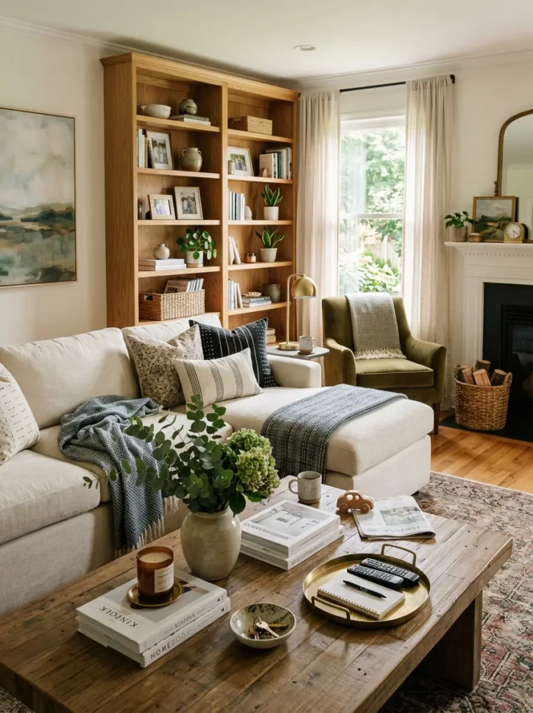 Well-balanced coffee table styling that combines elegance with daily usability.