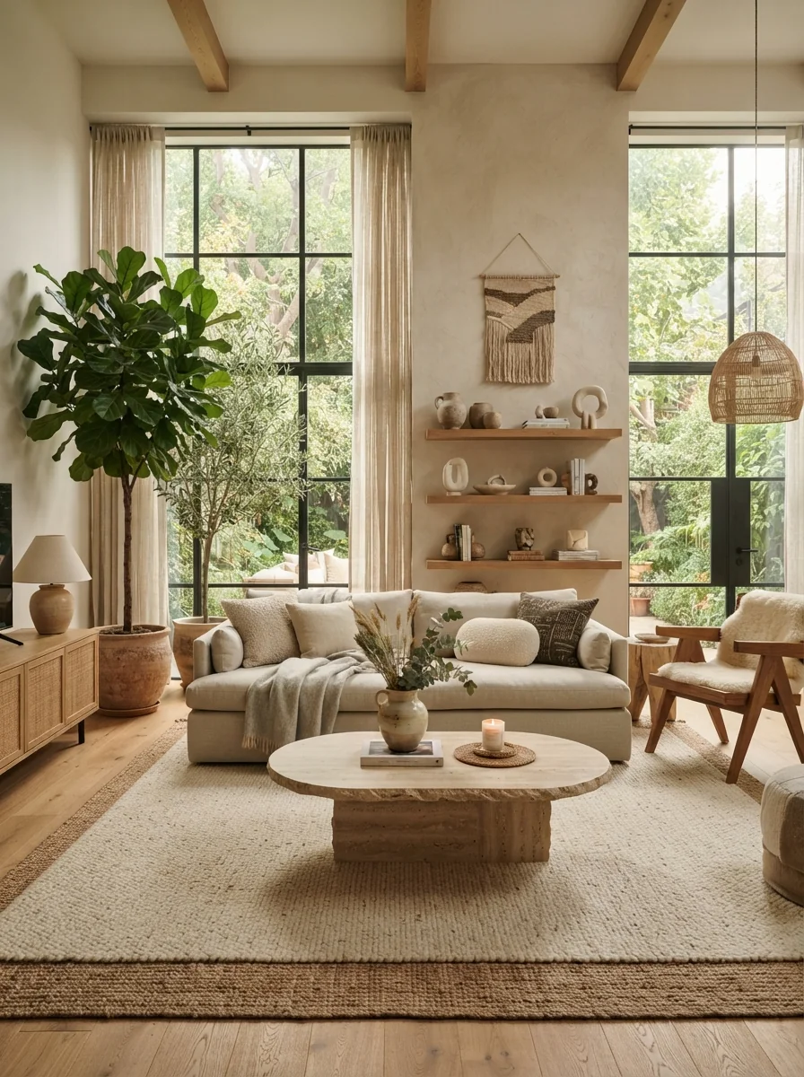 10 Organic Modern Living Room Ideas That Blend Natural Beauty With Contemporary Style Perfectly