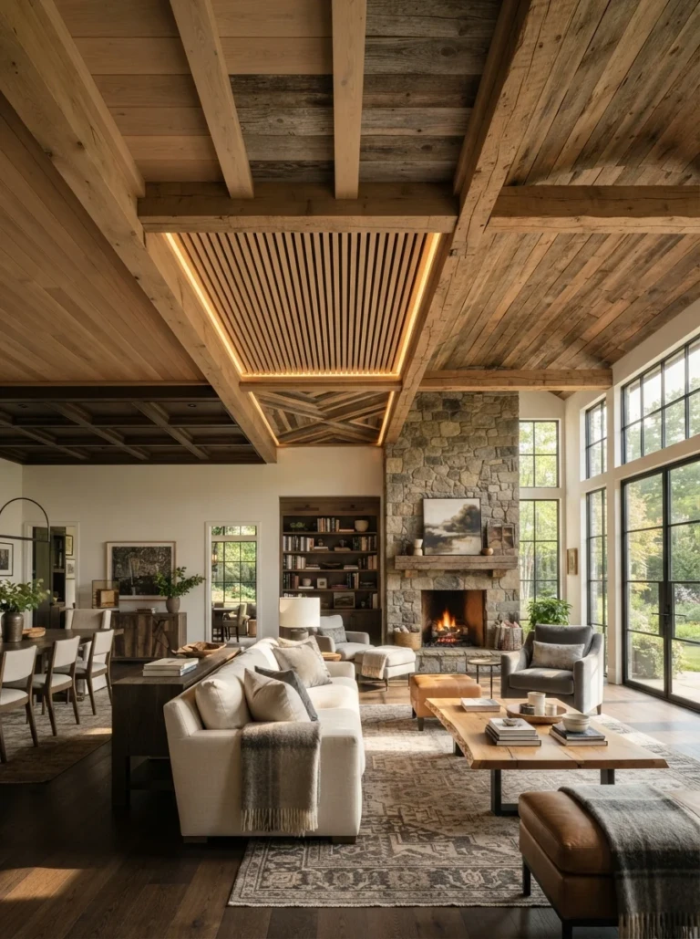 10 Wooden Ceiling Design Ideas for Living Rooms That Add Warmth and Character You'll Want Immediately