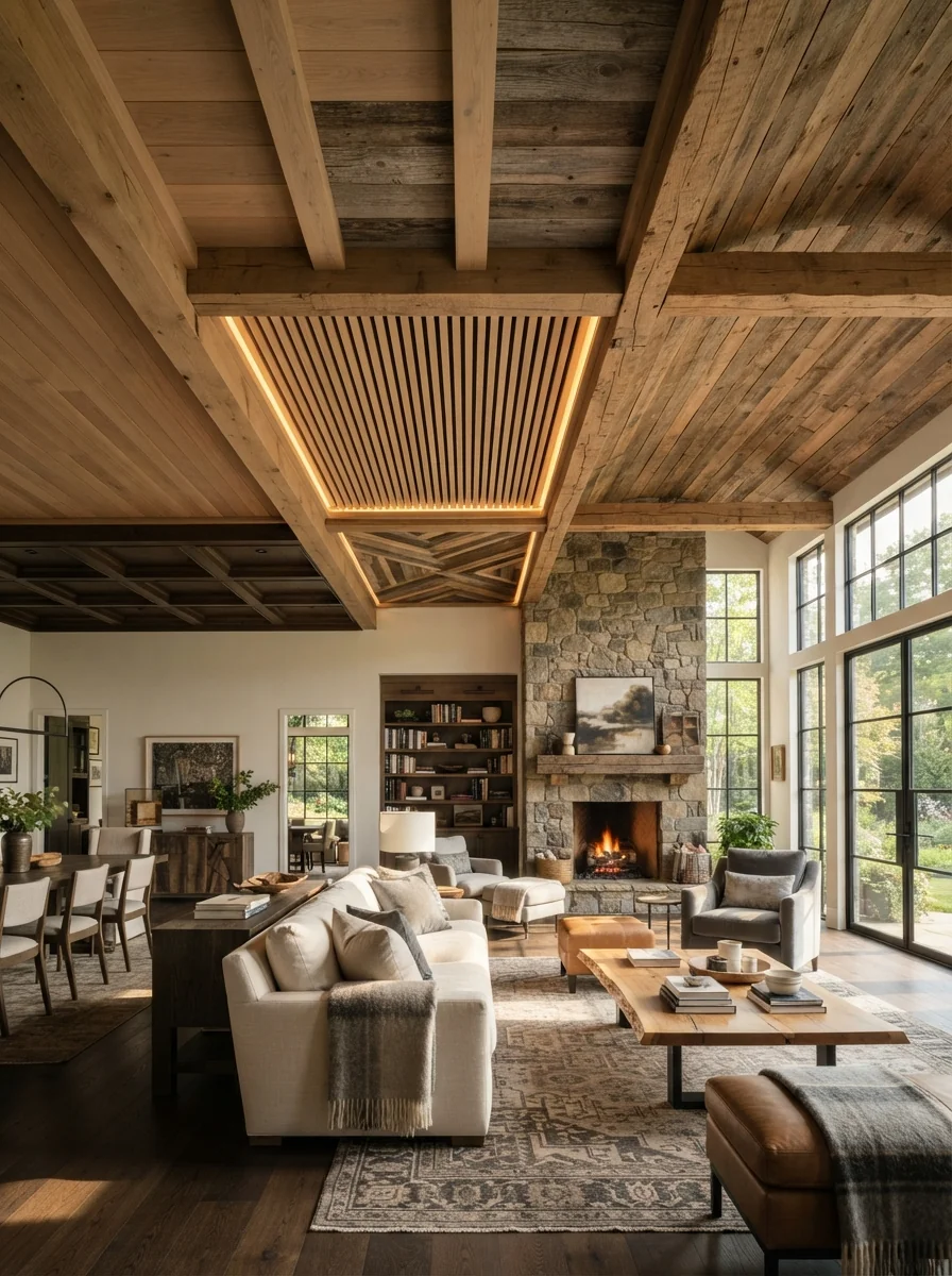 10 Wooden Ceiling Design Ideas for Living Rooms That Add Warmth and Character You'll Want Immediately
