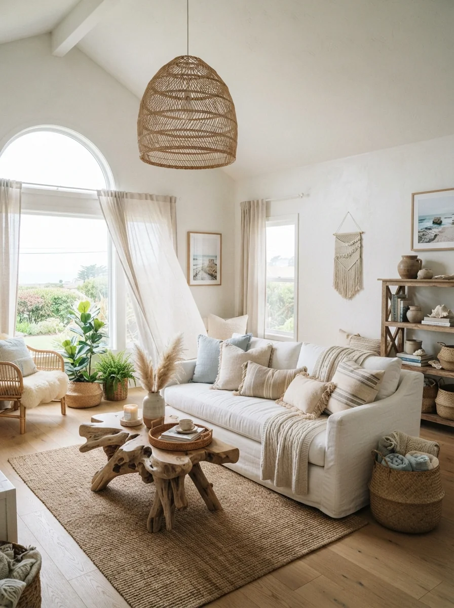 3. Coastal Boho Escape