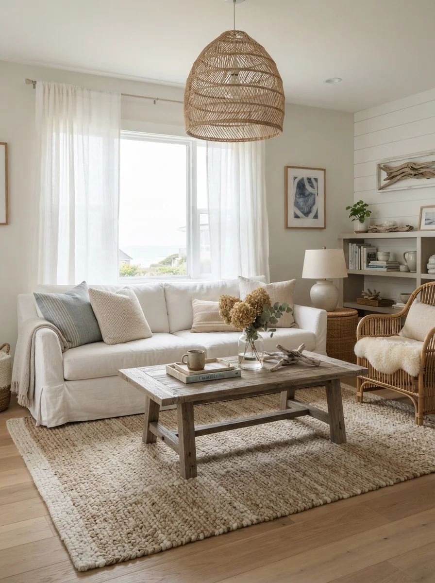 7. Coastal Organic Modern Comfort