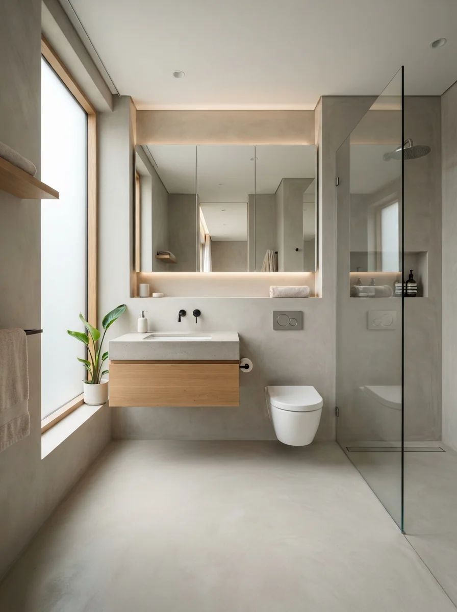 4. Contemporary Minimalist Haven With Floating Features