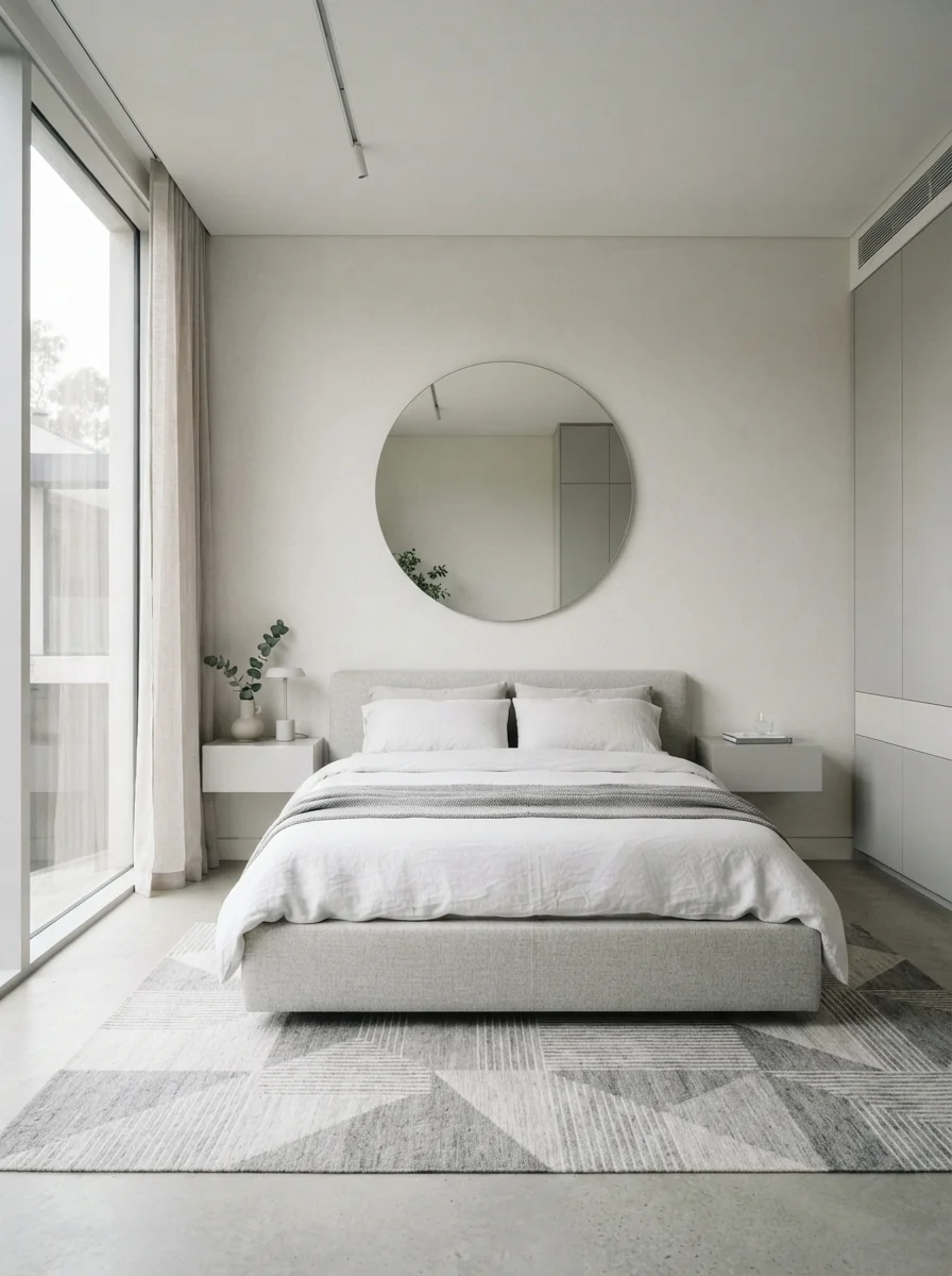 4. Contemporary Monochrome Minimalist Retreat