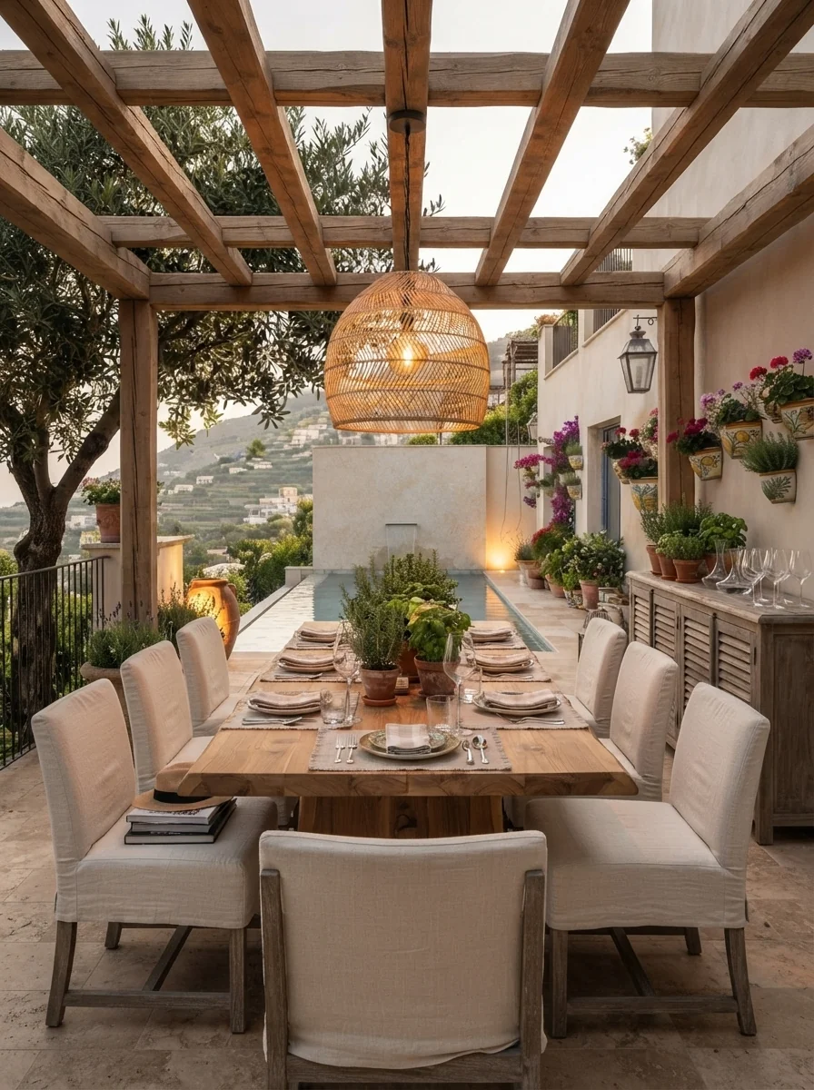 6. Contemporary Outdoor Dining Pavilion