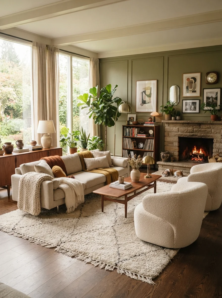 Cozy Mid Century Modern Living Room Inspiration That Instantly Makes Every Home Feel Timeless