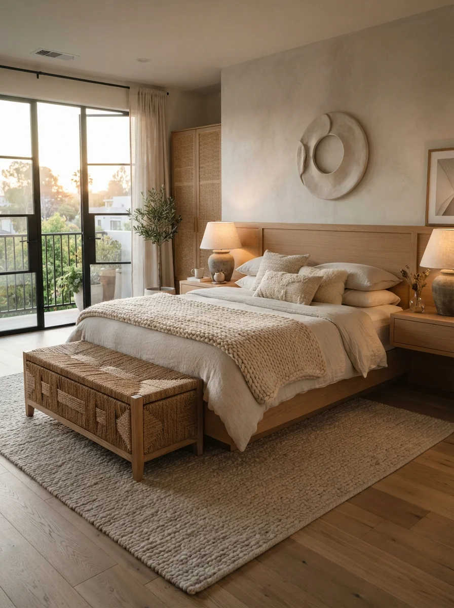 3. Cozy Organic Bedroom With Hotel-Level Comfort