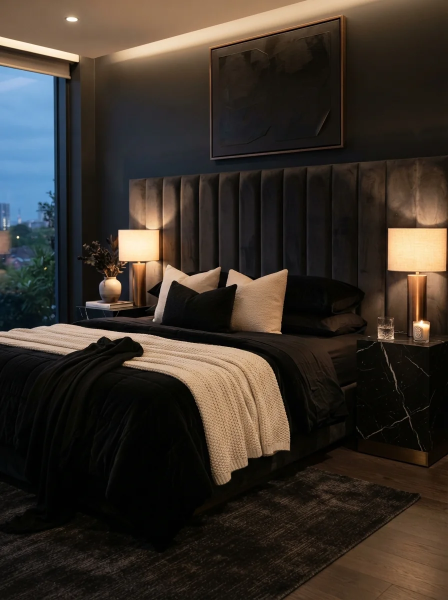 4. Dark Contemporary Luxury Escape