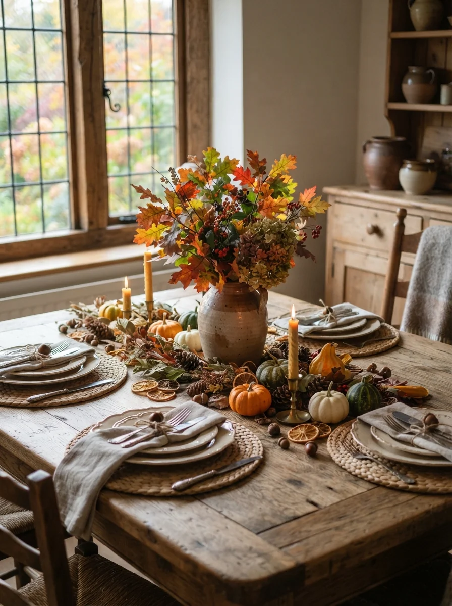 Decorate with Natural Fall Elements