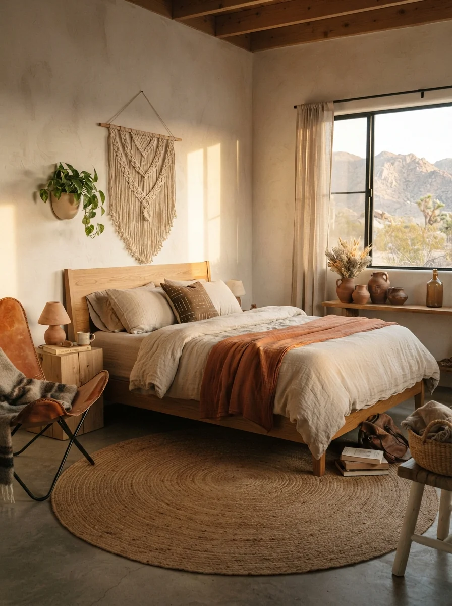 4. Earthy Desert Minimalist Escape