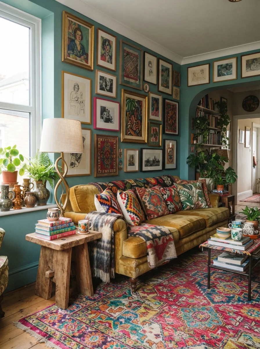 10. Eclectic Collector's Haven Full Of Color And Personality