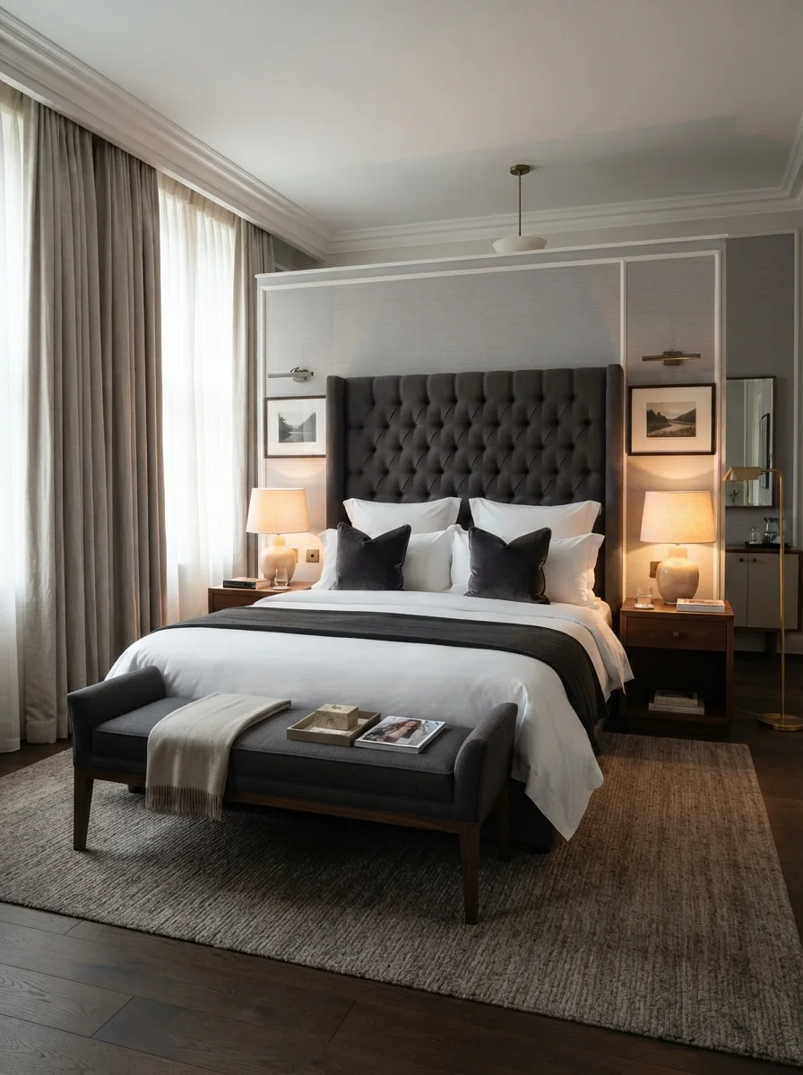 2. Five-Star Hotel Inspired Bedroom