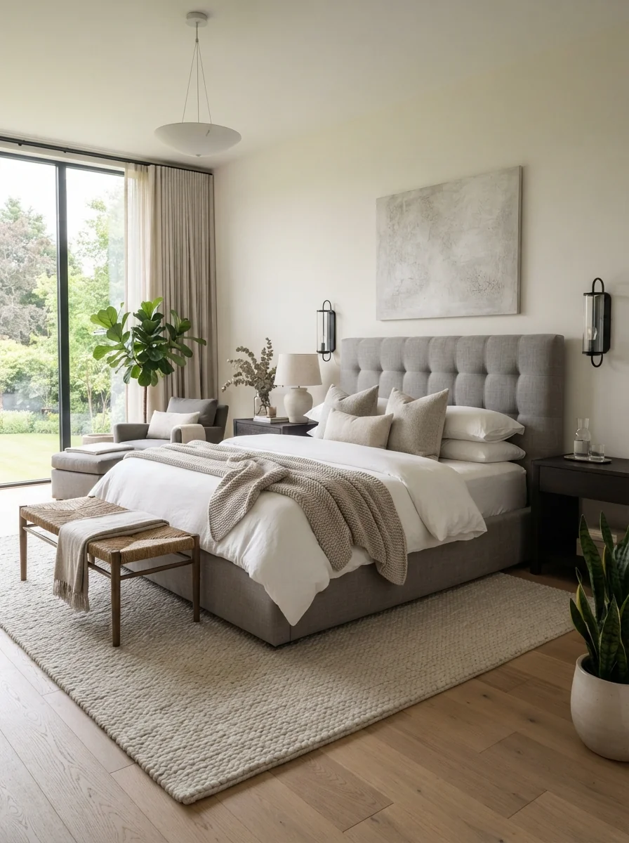 Grey and White Bedroom Ideas for Achieving a Calm and Modern Interior You'll Love