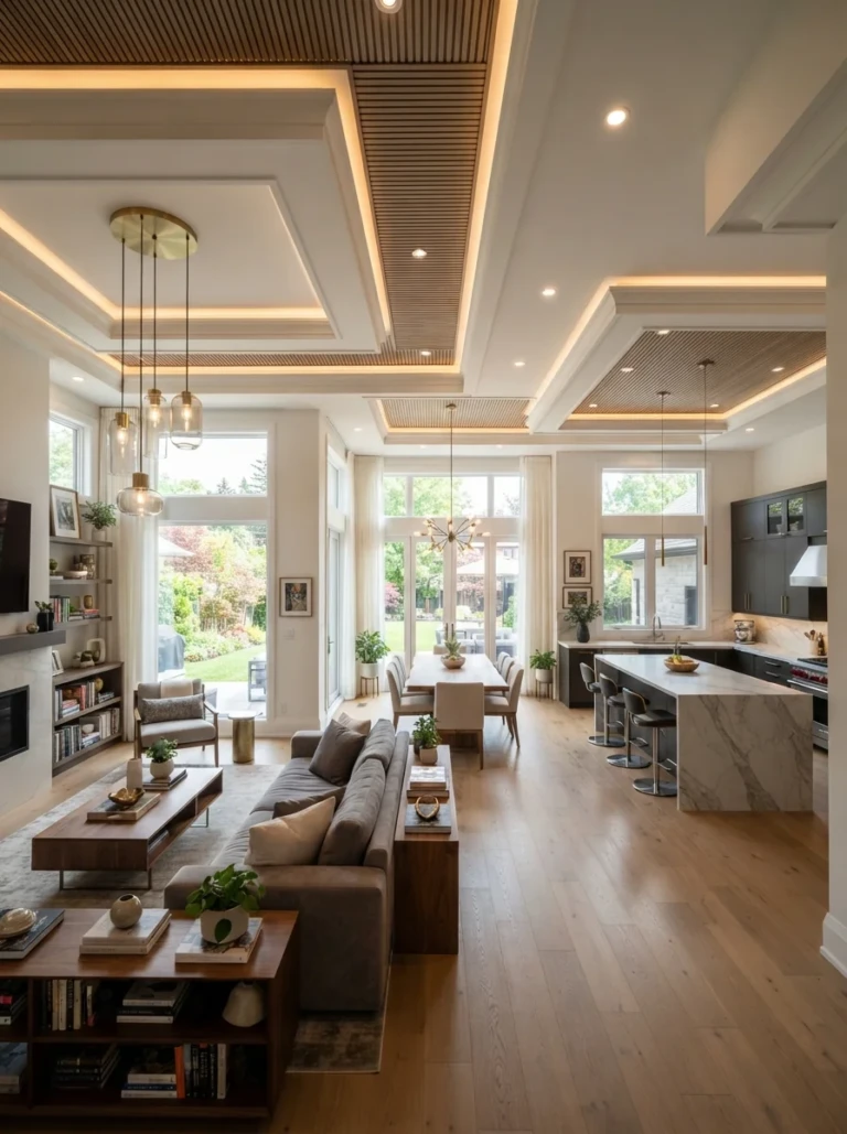 How to Create a Contemporary Ceiling Design That Enhances Any Room Instantly