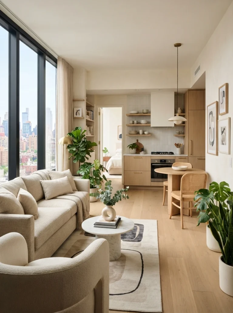 How to Design a Small Apartment Living Room Kitchen Open Concept Layout That Feels Surprisingly Spacious