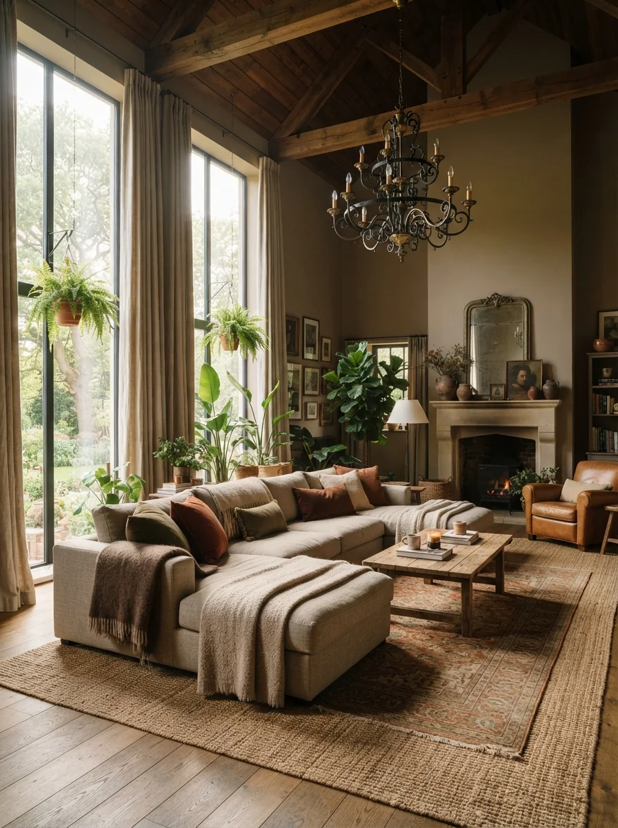 How to Style a High Ceiling Living Room That Feels Warm and Inviting Without Losing Its Wow Factor