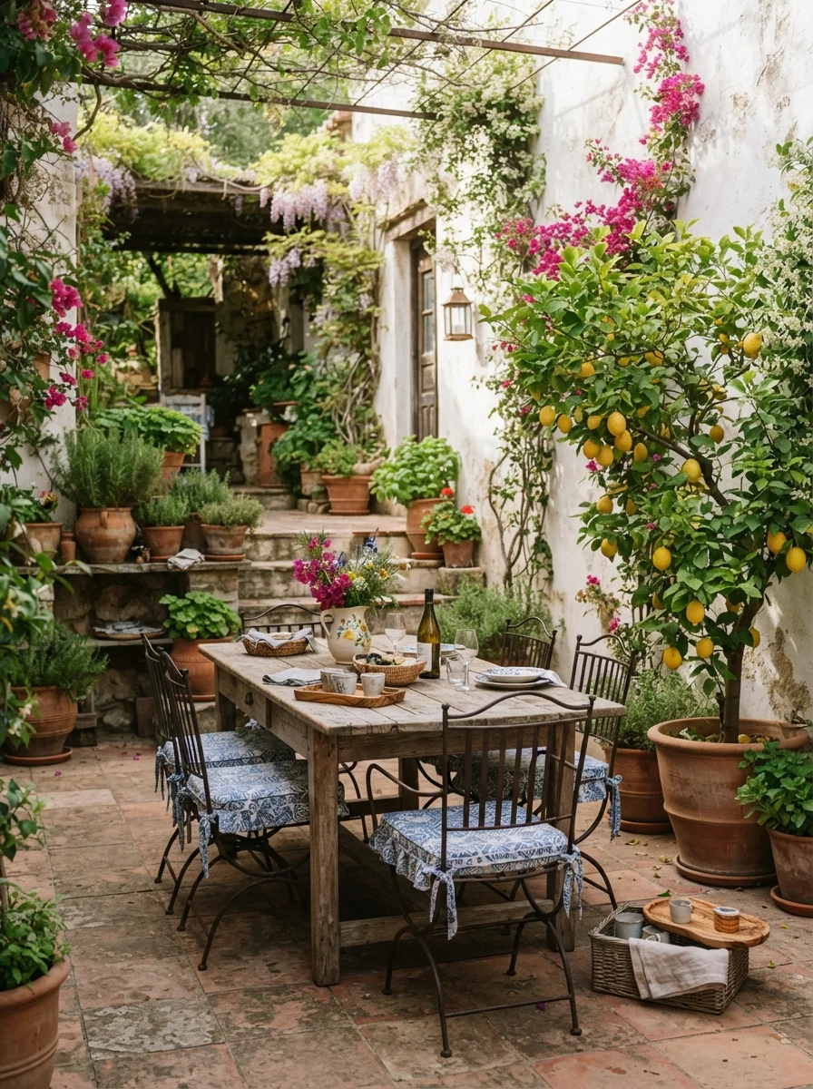 2. Mediterranean Courtyard Escape
