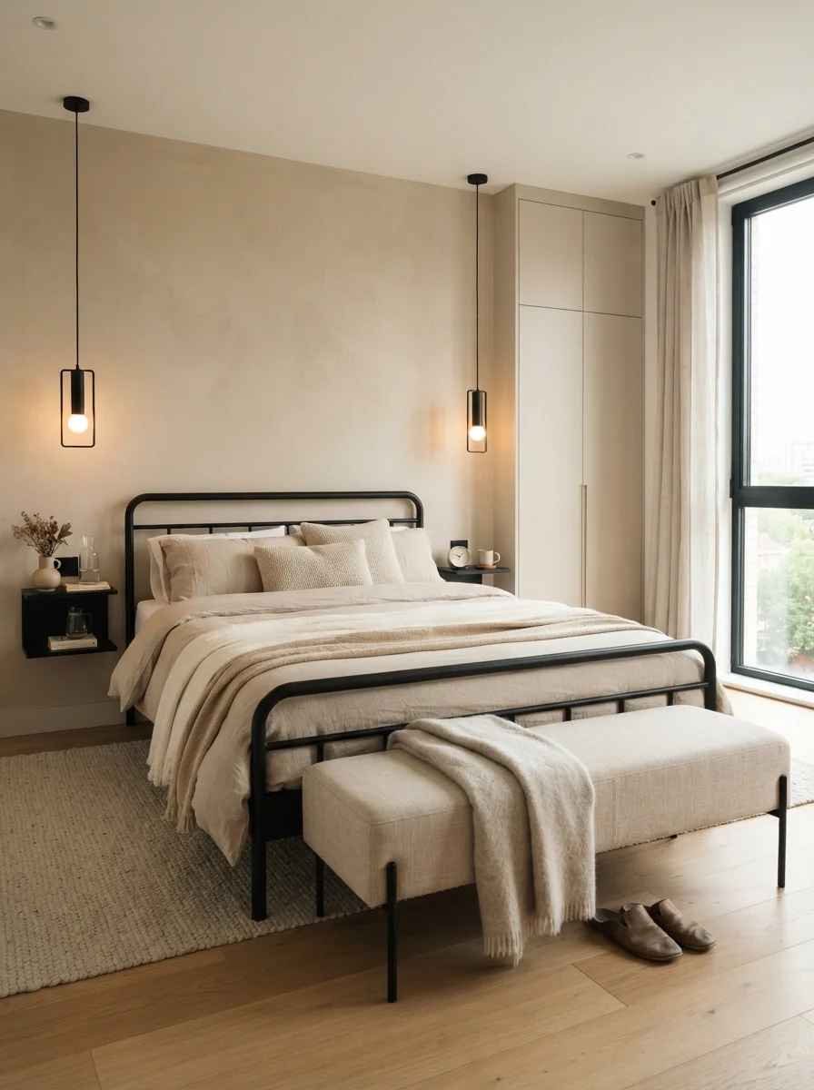 5. Modern Black and Beige Balance