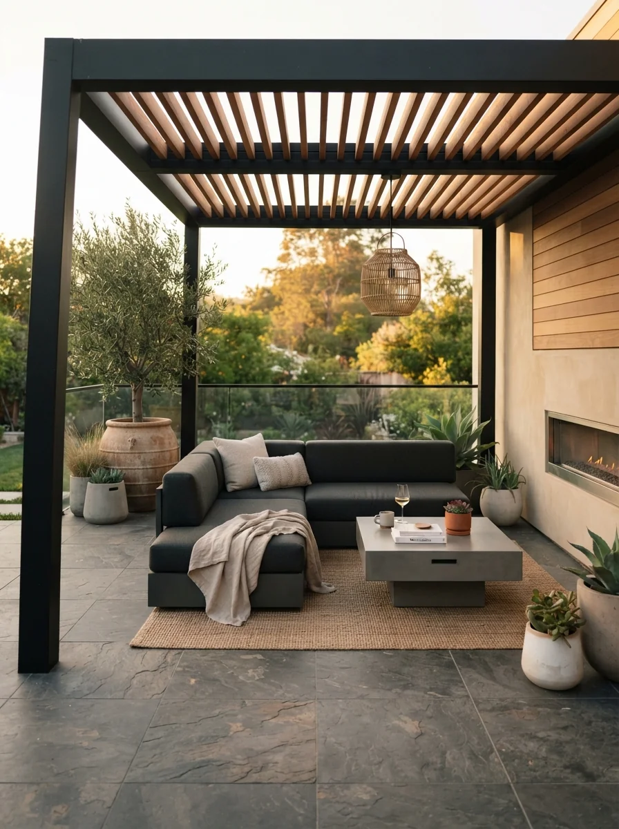 1. Modern Minimalist Lounge With Clean Architectural Lines