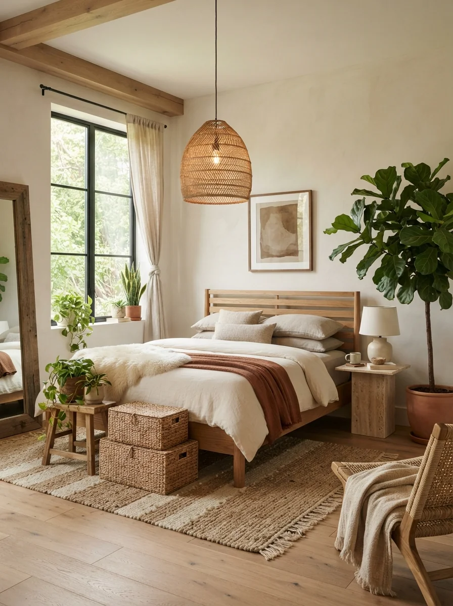 3. Organic Modern Sanctuary Filled With Natural Textures