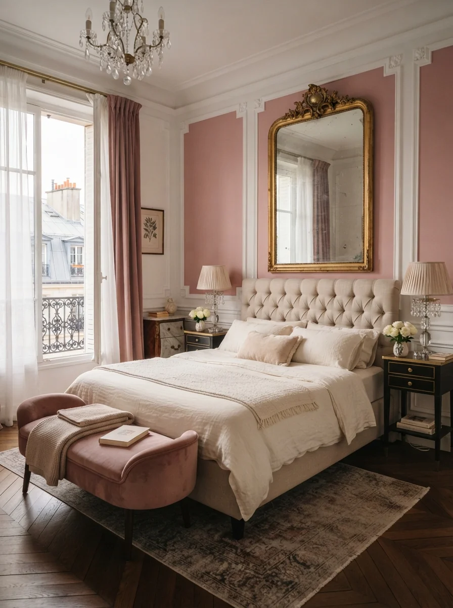 2. Romantic Parisian Pink Elegance