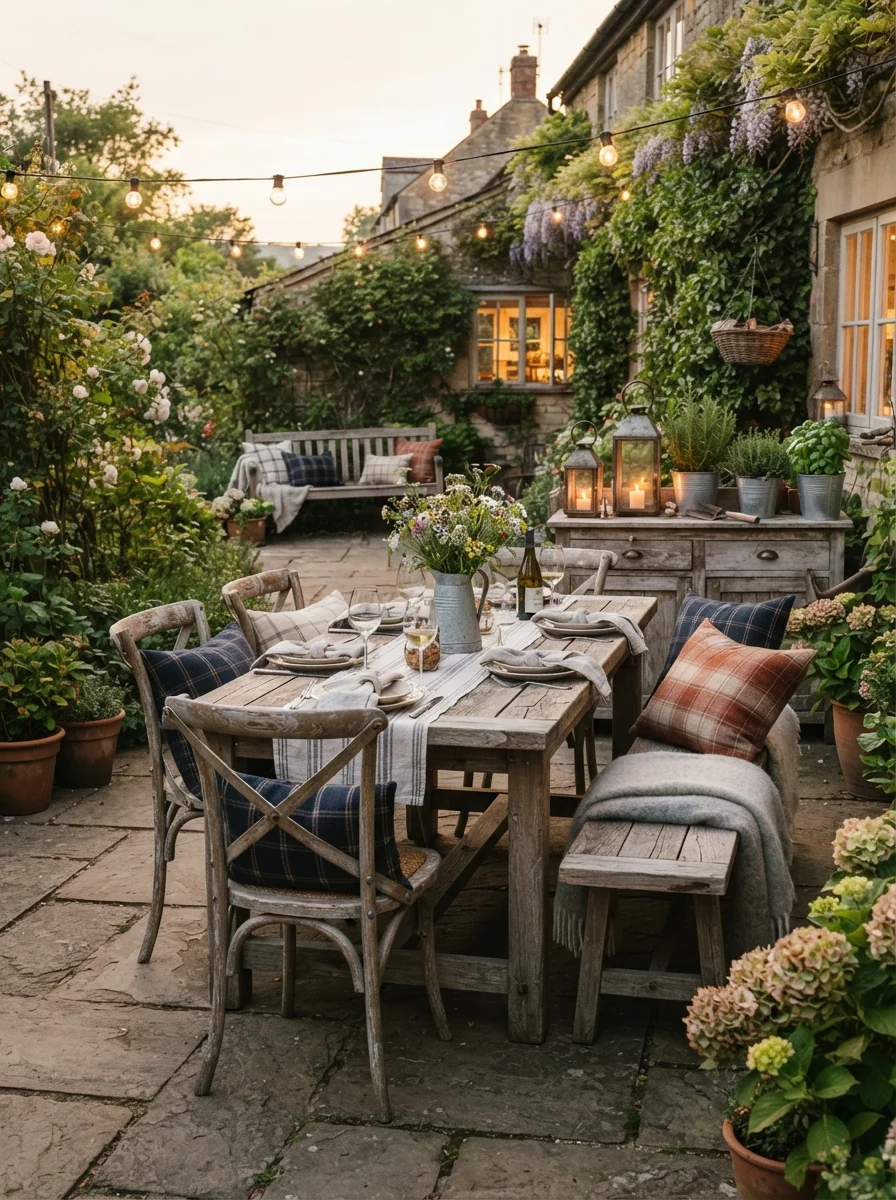 6. Rustic Farmhouse Gathering Space