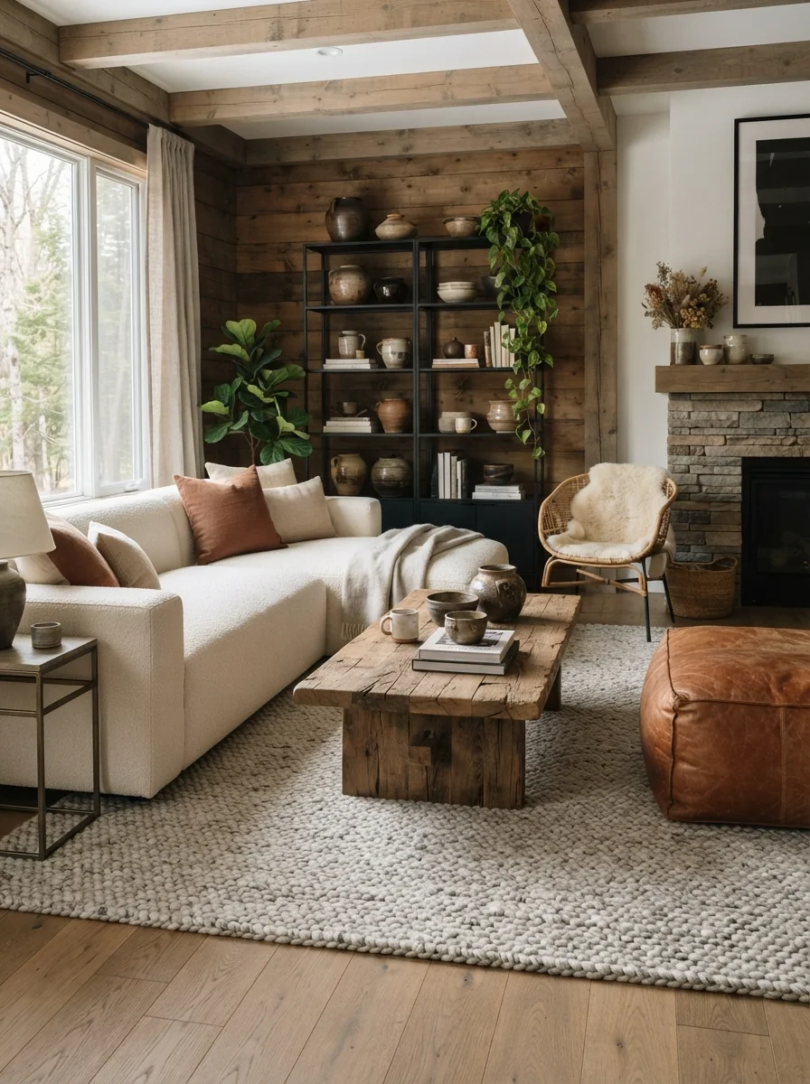7. Rustic Organic Modern With Reclaimed Wood Charm