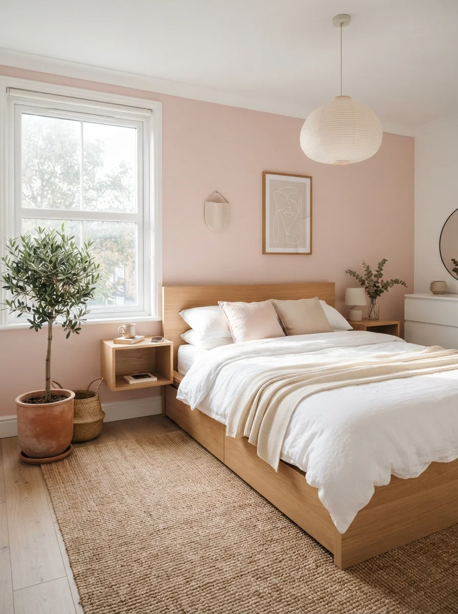 1. Soft Blush Scandinavian Escape