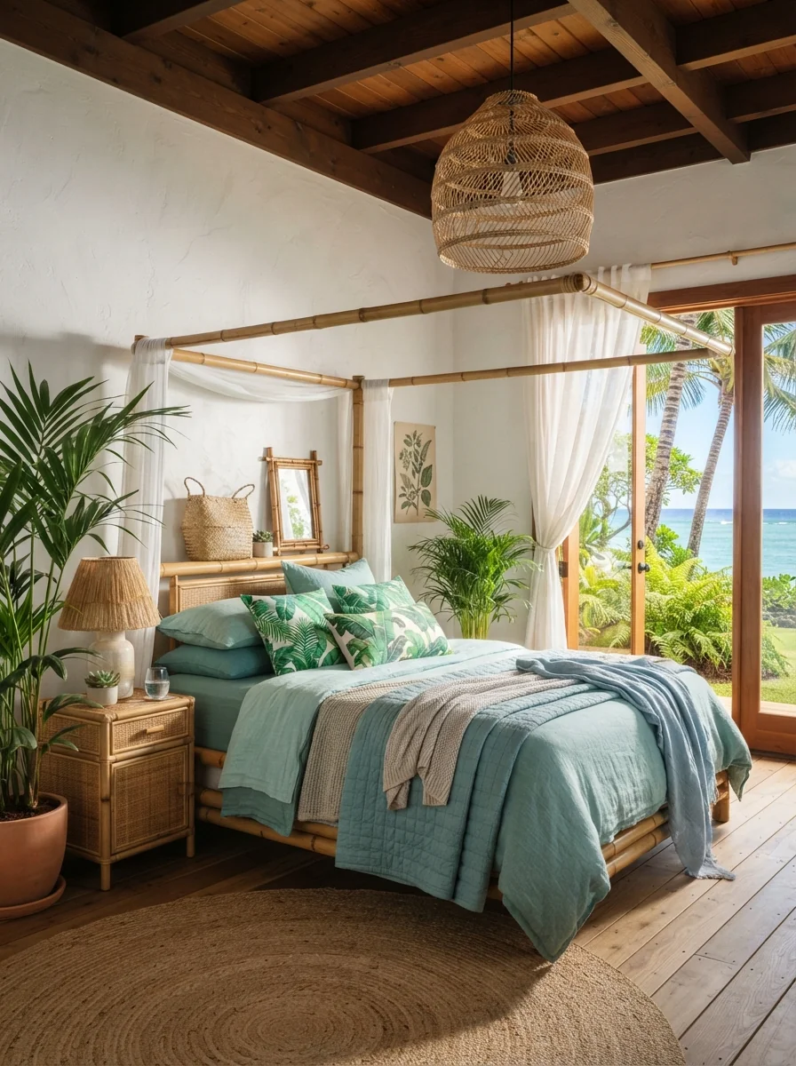 4. Tropical Coastal Paradise With Island Vibes