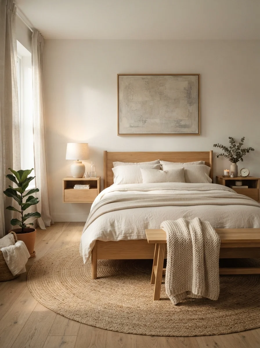 1. Warm Scandinavian Retreat With Natural Wood